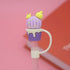 Cute Cartoon Silicone Straw Cap Dust PlugTumbler Straw Toppers for Tumblers, Dust-Proof Drinking Straw Caps for Reusable Straws Tips